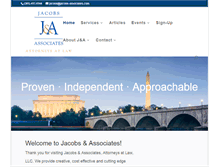 Tablet Screenshot of jacobs-associates.com